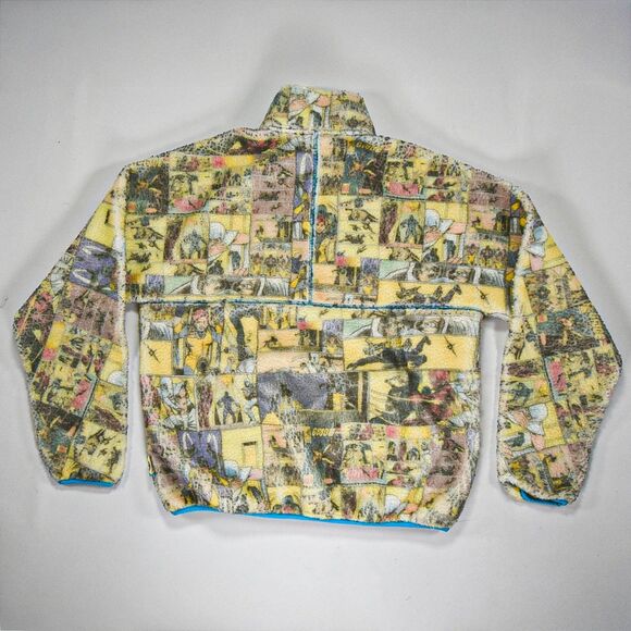 Imran Potato x GI Joe Pullover Half Zip All Over Print Sherpa Fleece - L - Picture 2 of 7